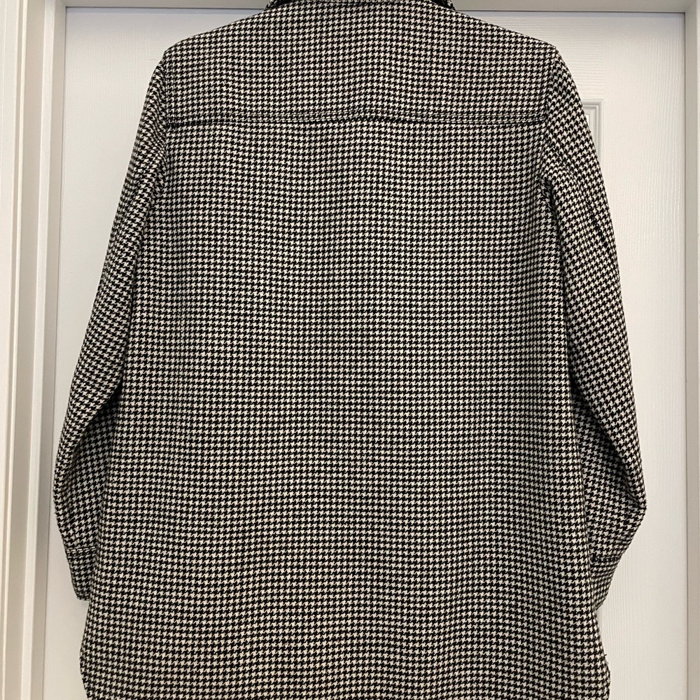 LOFT Black and White Houndstooth Jacket - Picture 3 of 3